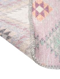 Tapis de couloir kilim réversible Ana, Rose, multicolore