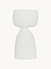 Handgefertigte Deko-Vase Siv, H 30 cm, Terrakotta, Weiß, B 15 x H 30 cm