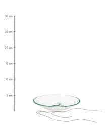 Ręcznie malowany spodek pod filiżankę Classic Grüner Hirsch, Ceramika, Zielony, biały, Ø 15 cm