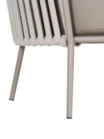 Garten-Loungesessel Sunderland mit Sitzpolster, Beine: Stahl, galvanisch verzink, Bezug: Polyacryl, Taupe, Helltaupe, B 73 x T 74 cm