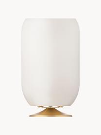 Lampe à poser LED à intensité variable avec haut-parleur Bluetooth Atmos, Blanc, doré, Ø 22 x haut. 37 cm