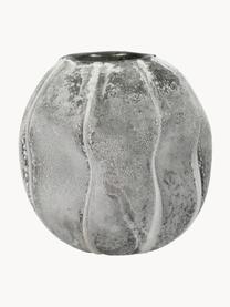 Vase en verre de forme organique Sigt, Verre, Gris, Ø 13 x haut. 13 cm