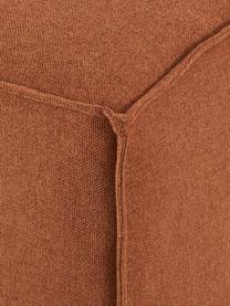 Voetenbank Lennon, Bekleding: polyester De slijtvaste b, Frame: massief grenenhout, FSC-g, Poten: kunststof De poten bevind, Geweven stof terracotta, B 88 x D 88 cm