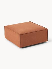 Sofa-Hocker Lennon, Bezug: Polyester Der hochwertige, Gestell: Massives Kiefernholz, Spe, Füße: Kunststoff Die Füße befin, Webstoff Terrakotta, B 88 x T 88 cm