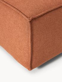 Sofa-Hocker Lennon, Bezug: Polyester Der hochwertige, Gestell: Massives Kiefernholz, Spe, Webstoff Terrakotta, B 88 x T 88 cm