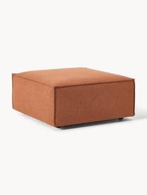 Sofa-Hocker Lennon, Bezug: Polyester Der hochwertige, Gestell: Massives Kiefernholz, Spe, Webstoff Terrakotta, B 88 x T 88 cm