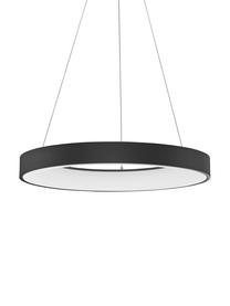 Suspension LED moderne Rando, Noir, Ø 38 x haut. 6 cm