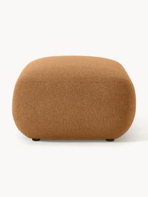 Pouf en tissu bouclé Sofia, Bouclé brun clair, larg. 99 x prof. 78 cm