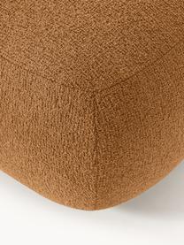 Bouclé-Hocker Sofia, Bezug: Bouclé (100 % Polyester) , Gestell: Fichtenholz, Spanplatte, , Bouclé Hellbraun, B 75 x T 96 cm