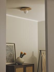 Lampada da parete e soffitto Starling, Paralume: vetro opale, Marrone chiaro, bianco, Ø 33 x Prof. 14 cm