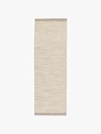 Tapis en laine tissé main, chiné Asko, Beige, larg. 80 x long. 250 cm