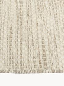 Tapis en laine tissé main, chiné Asko, Beige, larg. 80 x long. 250 cm