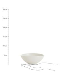 Keramische kommen Refine mat wit in organische vorm Ø 15, 4 stuks, Keramiek, Gebroken wit, Ø 15 x H 6 cm