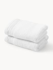 Serviette de toilette en coton bio Premium, tailles variées, Blanc, Serviettes de toilette, larg. 50 x long. 100 cm, 2 pièces