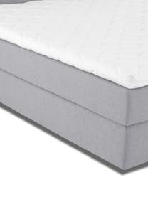 Letto boxspring premium Eliza, Materasso: a molle insacchettate a 7, Piedini: legno di faggio massiccio, Grigio, 200 x 200