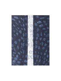 Flanellen dekbedovertrek Winter Curves, Weeftechniek: flanel, Donkerblauw, blauw, 240 x 220 cm