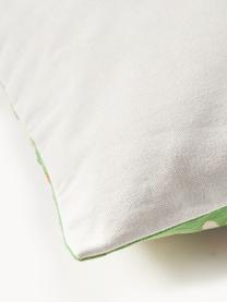 Vyšívaný obojstranný poťah na vankúš Maren, 100 % bavlna, Biela, zelená, oranžová, Š 45 x D 45 cm