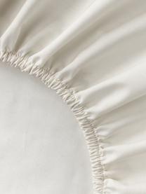 Lenzuolo con angoli topper in cotone percalle Elsie, Grigio chiaro, Larg. 90 x Lung. 200 cm, Alt. 15 cm