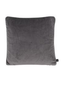Poszewka na poduszkę z aksamitu Nuoro, 100% aksamit poliestrowy, Szary, brązowy, czarny, S 50 x D 50 cm