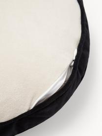 Coussin rond velours blanc ivoire/noir Dax, 100 % velours de polyester

Le matériau est certifié STANDARD 100 OEKO-TEX®, 21.HCN.72514, HOHENSTEIN HTTI, Beige, Ø 40 cm