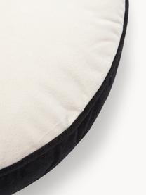 Coussin rond velours blanc ivoire/noir Dax, 100 % velours de polyester

Le matériau est certifié STANDARD 100 OEKO-TEX®, 21.HCN.72514, HOHENSTEIN HTTI, Beige, Ø 40 cm