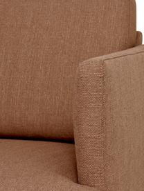 Ecksofa Fluente, Bezug: 100% Polyester 35.000 Sch, Gestell: Massives Kiefernholz, FSC, Füße: Metall, pulverbeschichtet, Webstoff Hellbraun, B 221 x T 200 cm, Eckteil links
