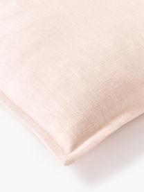 Housse de coussin 50x50 en coton Vicky, 100 % coton bio, Rose pâle, larg. 50 x long. 50 cm