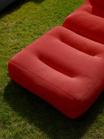 Sillón artesanal reclinable para exterior Pool, Tapizado: 70% PAN + 30% PES, imperm, Rojo coral, An 75 x Al 85 cm
