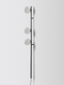 Wandlamp Bar met stekker, Zwart, B 12 x H 123 cm