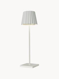 Lampada mobile da tavolo per esterni a LED  dimmerabile Trellia, Paralume: alluminio verniciato, Bianco, Ø 12 x Alt. 38 cm