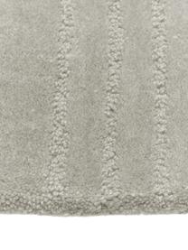 Wollteppich Mason, handgetuftet, Flor: 100 % Wolle, Hellgrau, B 160 x L 230 cm (Grösse M)