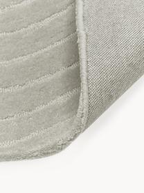 Handgetufteter Wollteppich Mason, Flor: 100 % Wolle, RWS-zertifiz, Hellgrau, B 160 x L 230 cm (Größe M)
