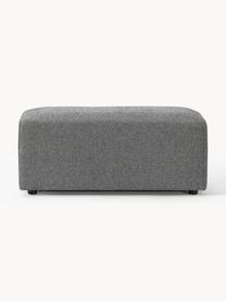 Pouf Melva, larg. 99 x prof. 42 cm, Tissu gris foncé, larg. 99 x prof. 42 cm