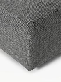 Pouf Melva, larg. 99 x prof. 42 cm, Tissu gris foncé, larg. 99 x prof. 42 cm