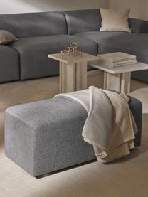 Pouf Melva, larg. 99 x prof. 42 cm, Tissu gris foncé, larg. 99 x prof. 42 cm