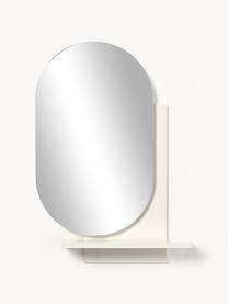 Nástěnné zrcadlo s policí Sorin, Bílá, Š 55 cm, V 79 cm