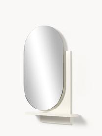 Wandspiegel Sorin mit Ablage, Spiegelfläche: Spiegelglas, Weiss, B 55 x H 79 cm