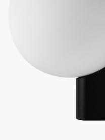 Sklenené nástenné svietidlo Avant, Biela, čierna, Š 18 x H 22 cm