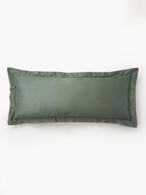 Funda de almohada de satén Premium, Verde oscuro, An 45 x L 110 cm