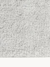 Baumwollläufer Daya mit Fransen, handgetuftet, Hellgrau, B 80 x L 300 cm