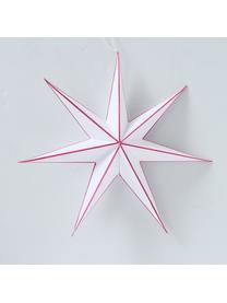 Estrella para colgar Favola, Papel, Blanco, rojo, Ø 40 x Al 40 cm