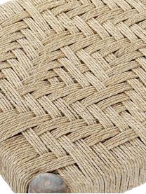 Taburete Bohmi, Patas: madera, Asiento: cuerda, Beige, An 40 x Al 40 cm