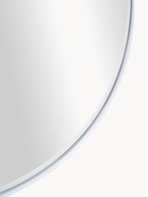 Ronde wandspiegel Ivy met witte metalen lijst, Lijst: gepoedercoat metaal, Wit, Ø 100 x D 3 cm