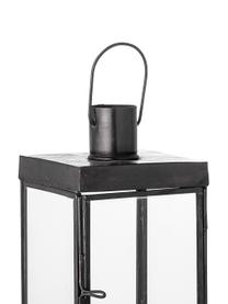 Malý lampáš zo skla Kefas, Čierna, Š 9 x V 16 cm