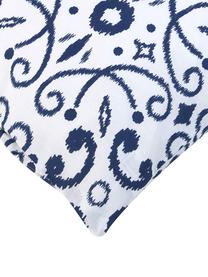 Baumwoll-Kopfkissenbezüge Ashley in Blau/Weiß, 2 Stück, Webart: Renforcé, Weiß, B 40 x L 80 cm