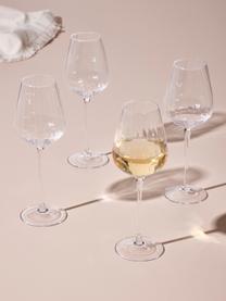 Copas de vino blanco Akia, 4 uds., Vidrio, Transparente, Ø 8 x Al 24 cm