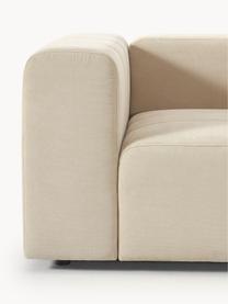 Sillón Lena, Tapizado: tejido (88% poliéster, 12, Estructura: madera de pino, contracha, Patas: plástico, Tejido beige claro, An 134 x F 106 cm