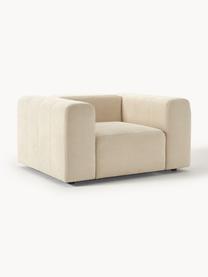 Sillón Lena, Tapizado: tejido (88% poliéster, 12, Estructura: madera de pino, contracha, Patas: plástico, Tejido beige claro, An 134 x F 106 cm