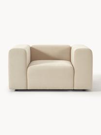 Sillón Lena, Tapizado: tejido (88% poliéster, 12, Estructura: madera de pino, contracha, Patas: plástico, Tejido beige claro, An 134 x F 106 cm