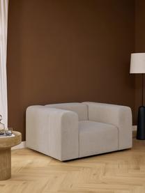 Sillón Lena, Tapizado: tejido (88% poliéster, 12, Estructura: madera de pino, contracha, Patas: plástico, Tejido beige claro, An 134 x F 106 cm